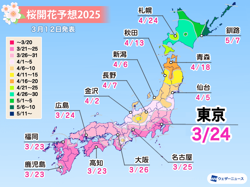 2025日本樱花季 | 全网最全赏樱时间攻略